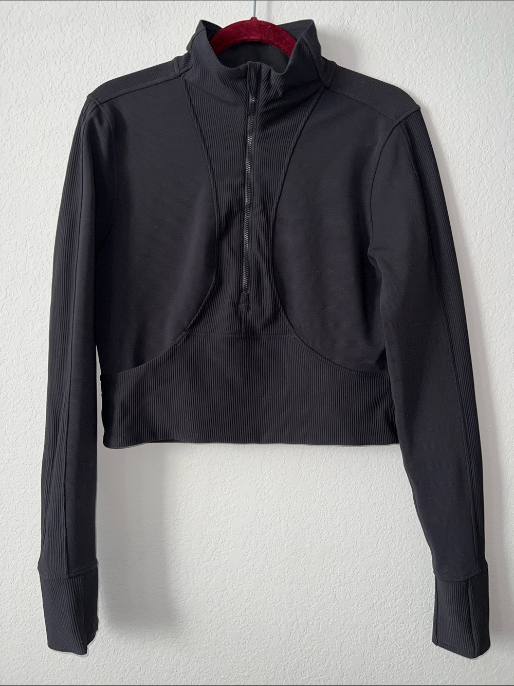 Lululemon Take it in Stride 1/2 Zip Black Size 12